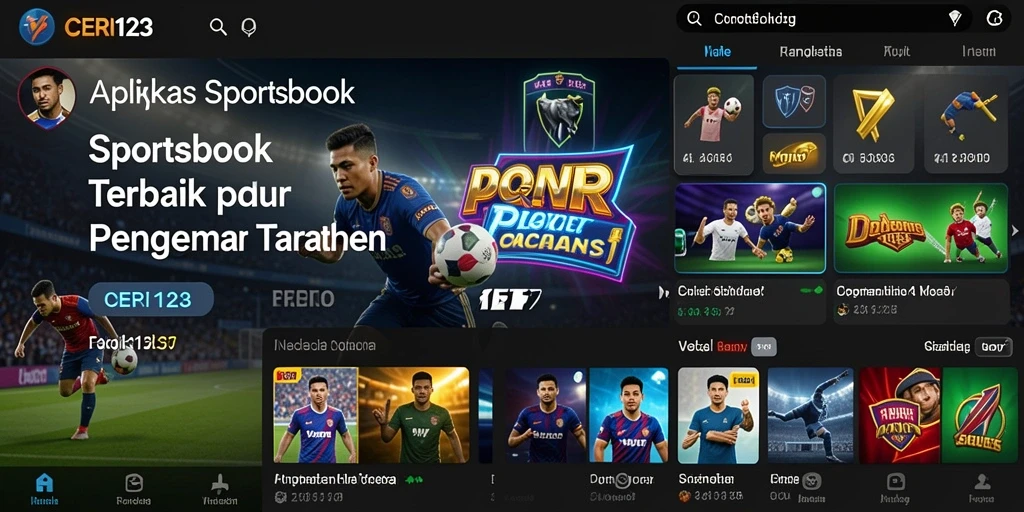 Tampilan gameplay CERI123 dengan berbagai opsi taruhan olahraga.