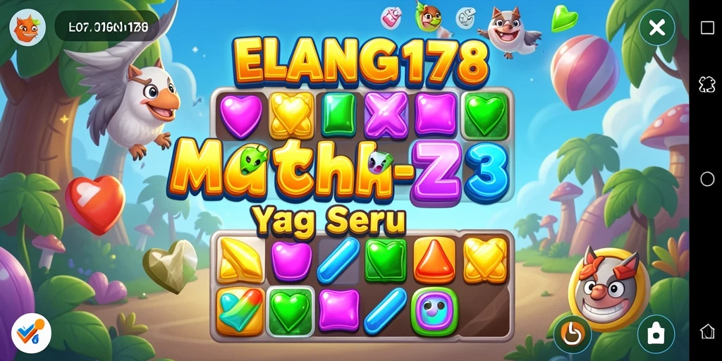 Tampilan gameplay ELANG178 dengan match-3 yang menantang.