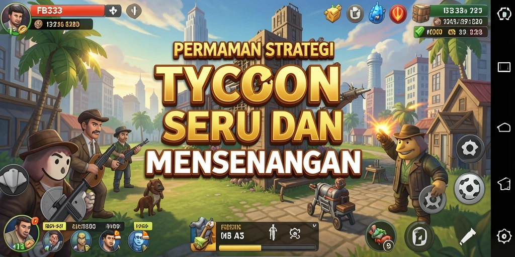 Tampilan gameplay FB333 menampilkan pengelolaan bisnis Tycoon yang menarik.