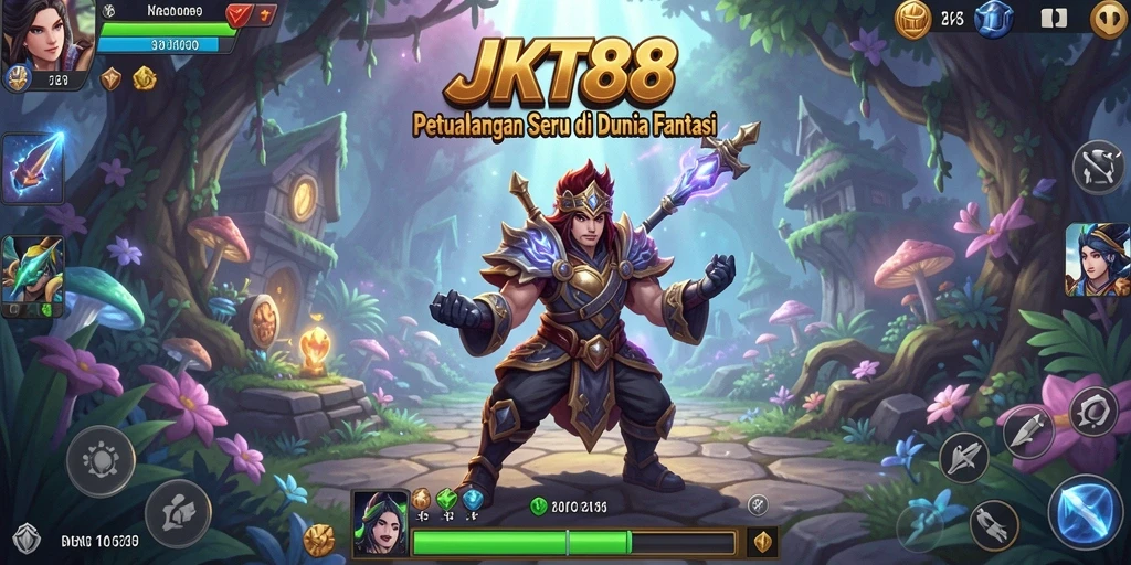 Tangkapan layar JKT88 menampilkan aksi seru dalam petualangan.