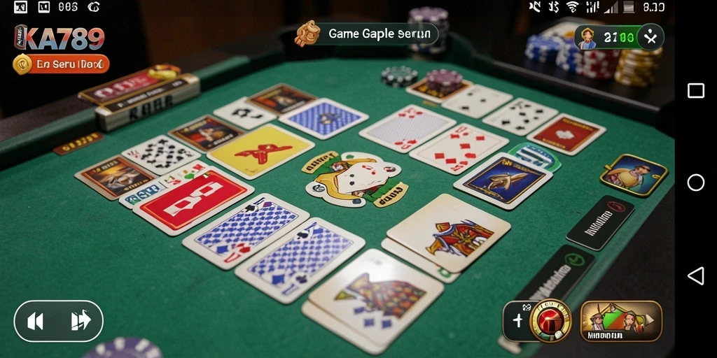Tampilan seru gameplay Gaple KA789.