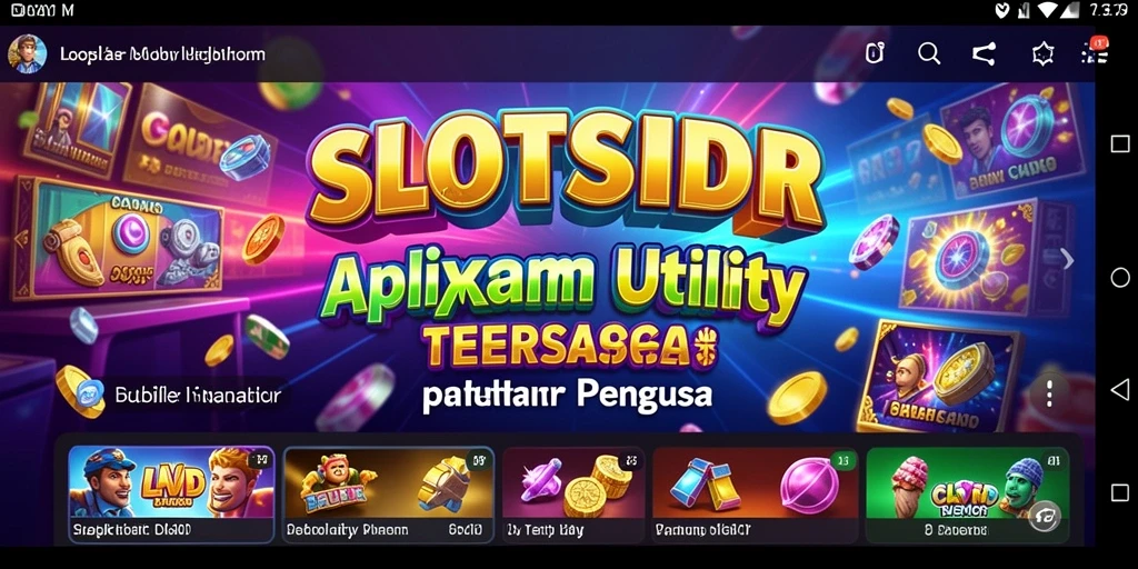 Tampilan antarmuka SLOTSIDR yang sederhana dan fungsional.